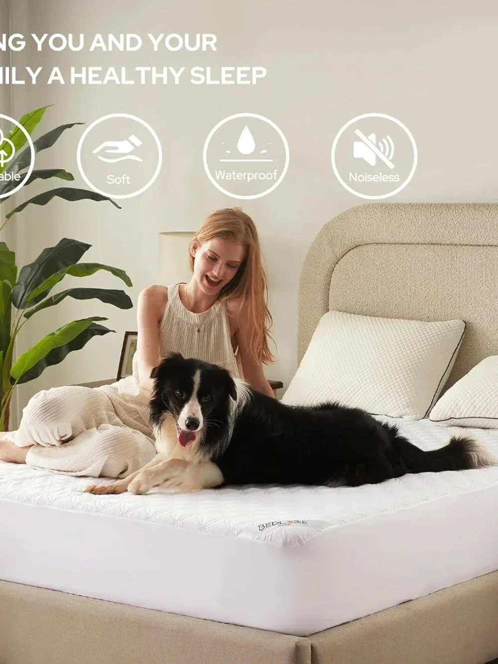 BEDLORE Waterproof Mattress Protector, California King